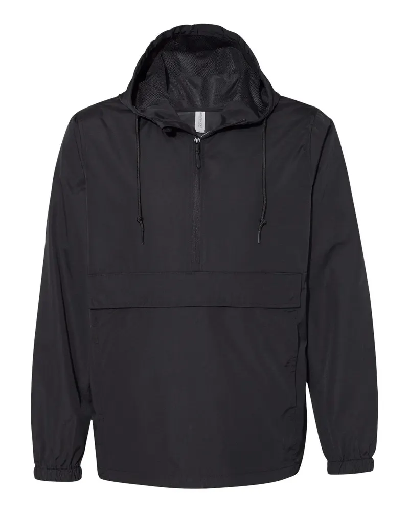 Independent Trading Co. Independent Trading Co. Men's Nylon Anorak — Black