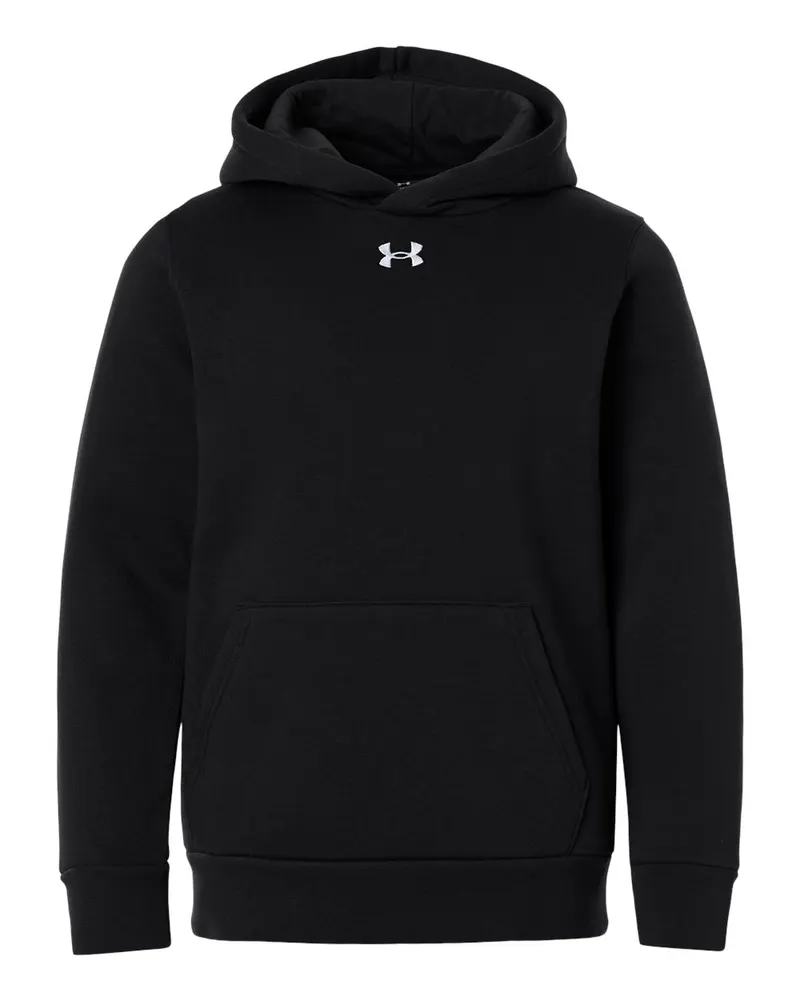 Under Armour Under Armour Youth Team Icon Fleece Hooded Sweatshirt — Black/ White