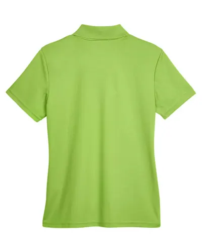 CORE365 CORE365 Women's Origin Performance Piqué Polo in Acid Green, back view