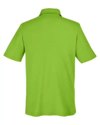 CORE365 CORE365 Men's Fusion ChromaSoft™ Pique Polo in Acid Green, back view