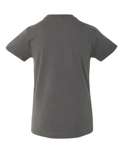 BELLA + CANVAS BELLA + CANVAS Youth Jersey Tee in Asphalt, back view