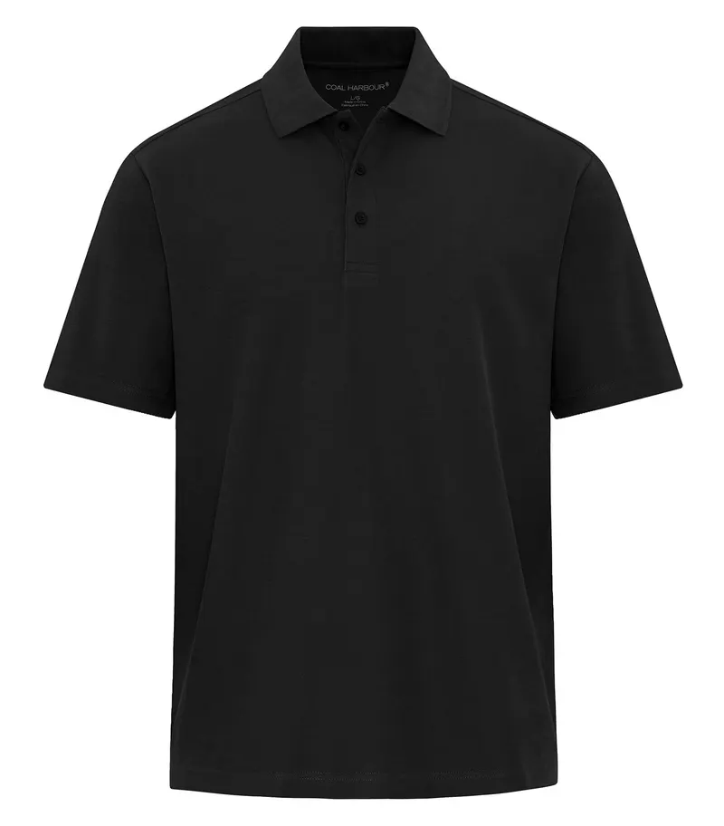 Coal Harbour® COAL HARBOUR® EVERYDAY CVC POLO — Black