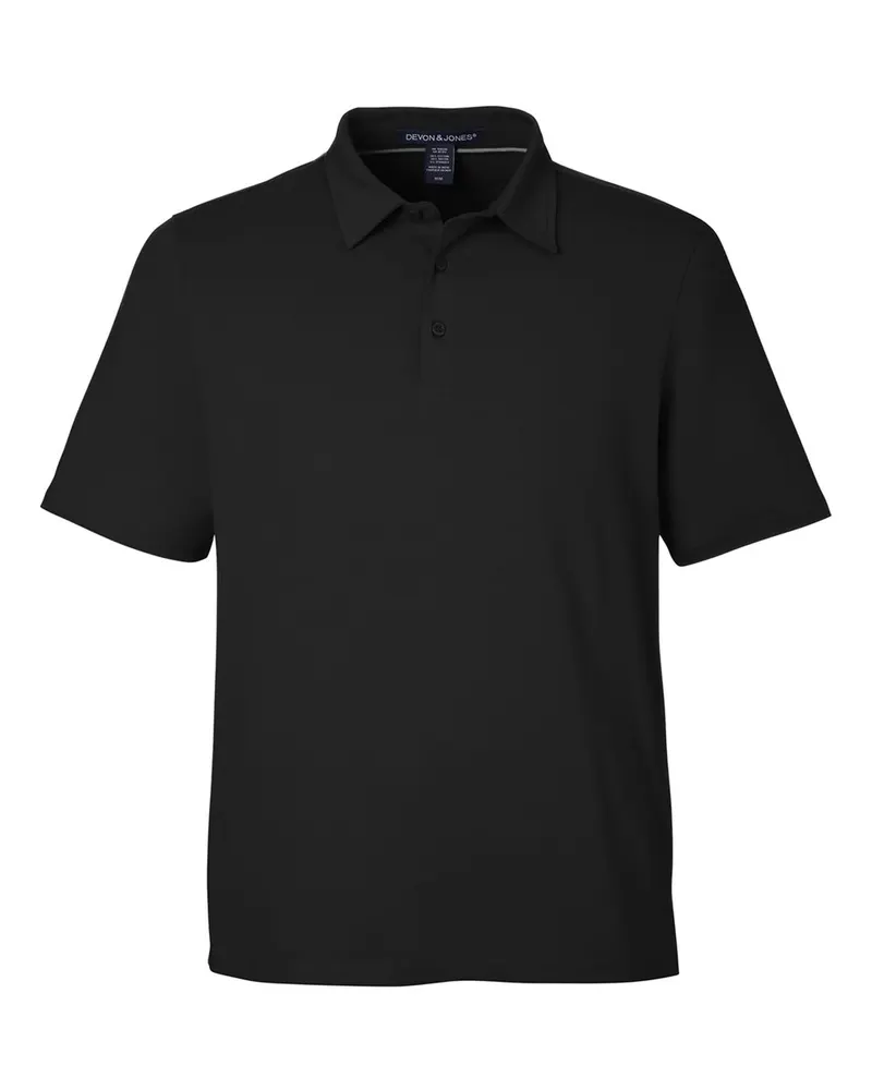 Devon & Jones Devon & Jones Men's Raleigh Stretch Polo — Black