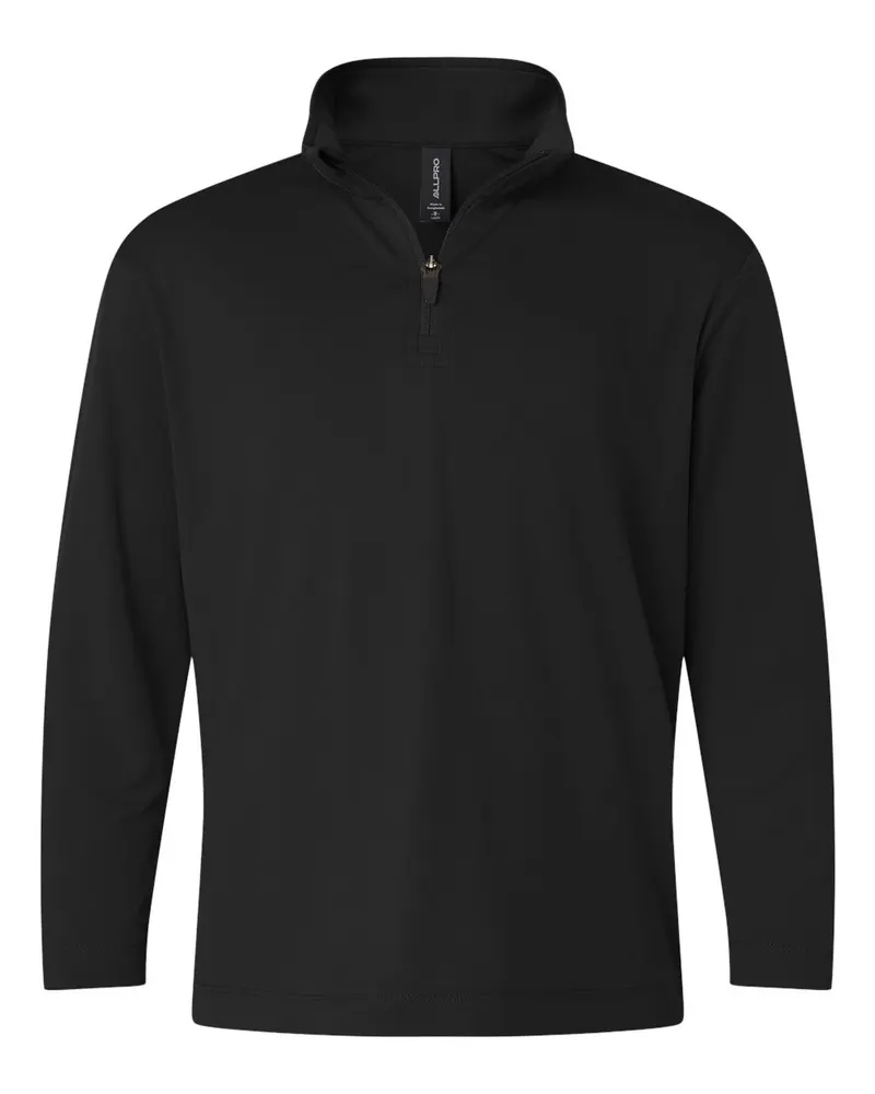 AllPro AllPro Youth Pro-Lock Performance Quarter-Zip Pullover — Black