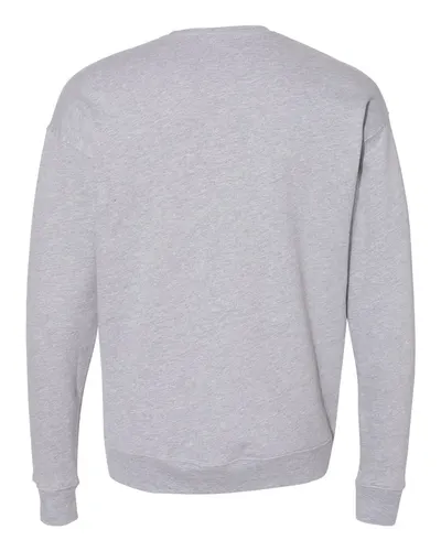BELLA + CANVAS BELLA + CANVAS Unisex Sponge Fleece Drop Shoulder Crewneck Sweatshirt in Athletic Heather, back view