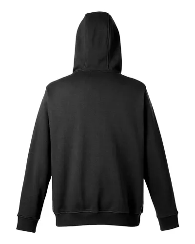 Harriton Harriton Unisex ClimaBloc™ Lined Heavyweight Hooded Sweatshirt in Black, back view