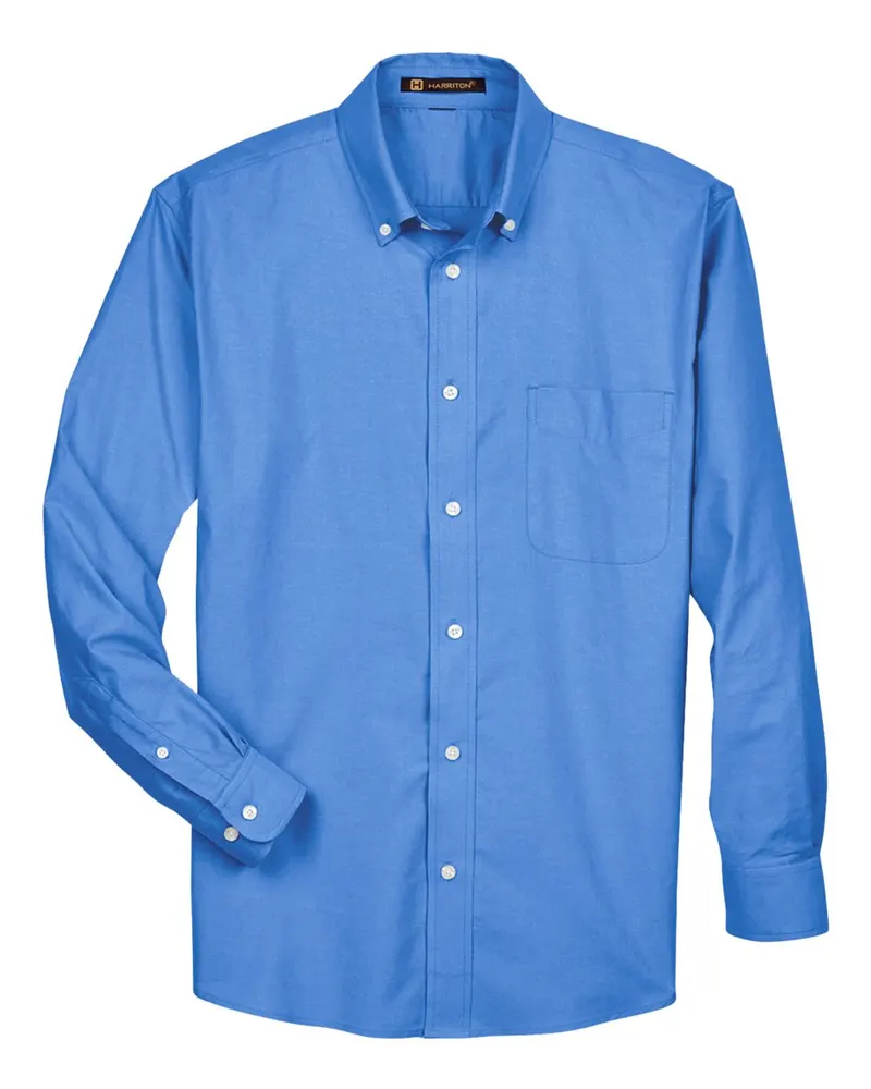 Harriton Harriton Men's Oxford Shirt — French Blue