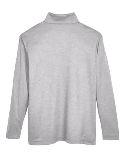 Team 365 Team 365 Youth Zone Sonic Heather Performance Quarter-Zip Pullover in Athletic Heather, back view