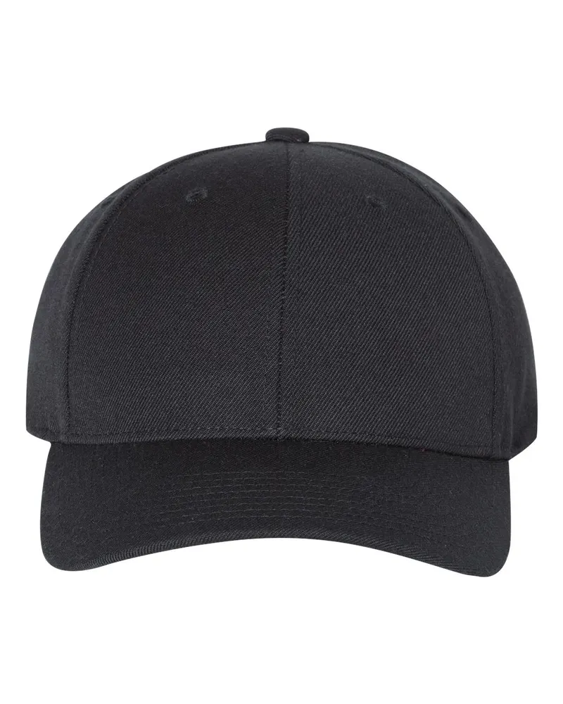YP Classics YP Classics Premium Curved Bill Snapback Cap — Black