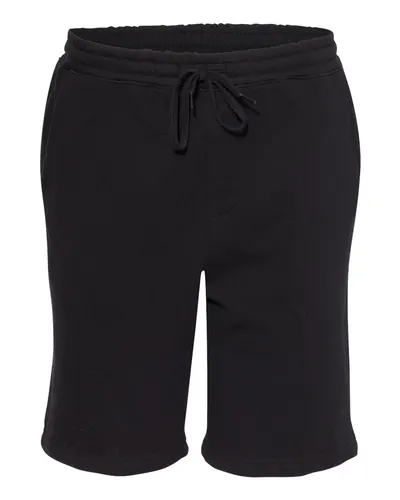 Independent Trading Co. Independent Trading Co. Men's Midweight Fleece Shorts in Black, front view