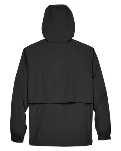 North End North End Men's Techno Lite Jacket in Black, back view