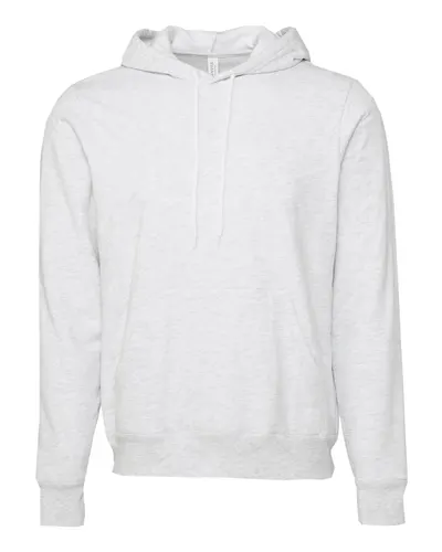 BELLA + CANVAS BELLA + CANVAS Unisex Sponge Fleece Hoodie Sweatshirt in Ash, front view