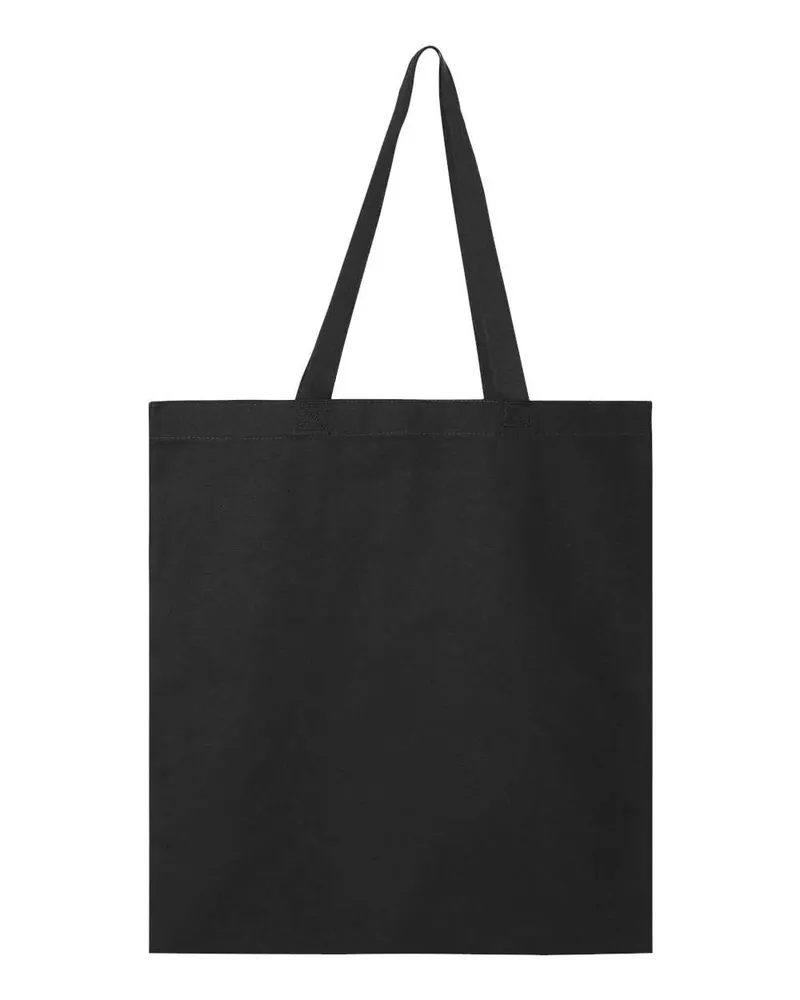Q-Tees Q-Tees Promotional Tote — Black