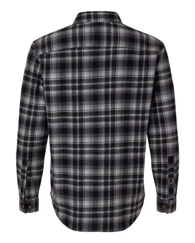 Columbia Columbia Men's Cornell Woods™ Flannel Shirt in Black Backland Tartan, back view