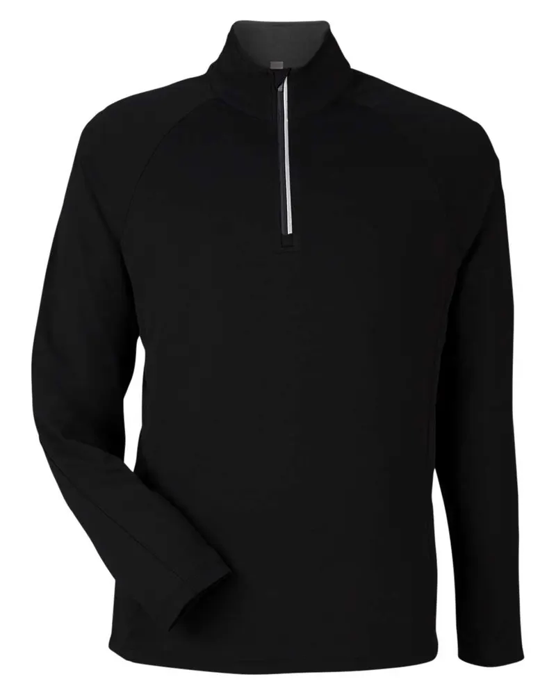 CORE365 CORE365 Men's Origin Performance Pique Quarter-Zip Pullover — Black/ Carbon