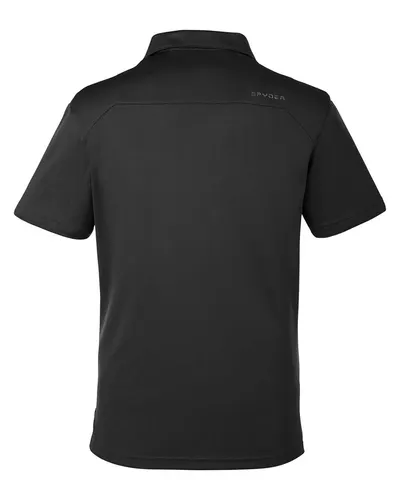 Spyder Spyder Men's Freestyle Polo in Black, back view