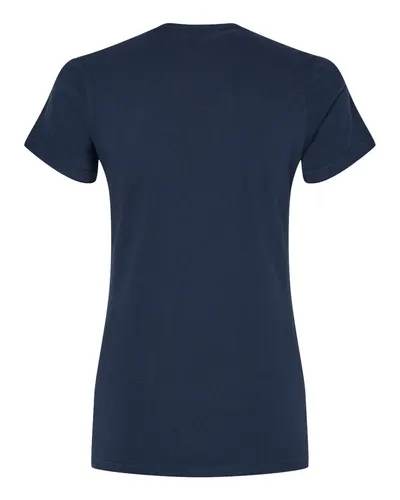 Gildan Gildan Women's Softstyle® Midweight T-Shirt in Navy, back view