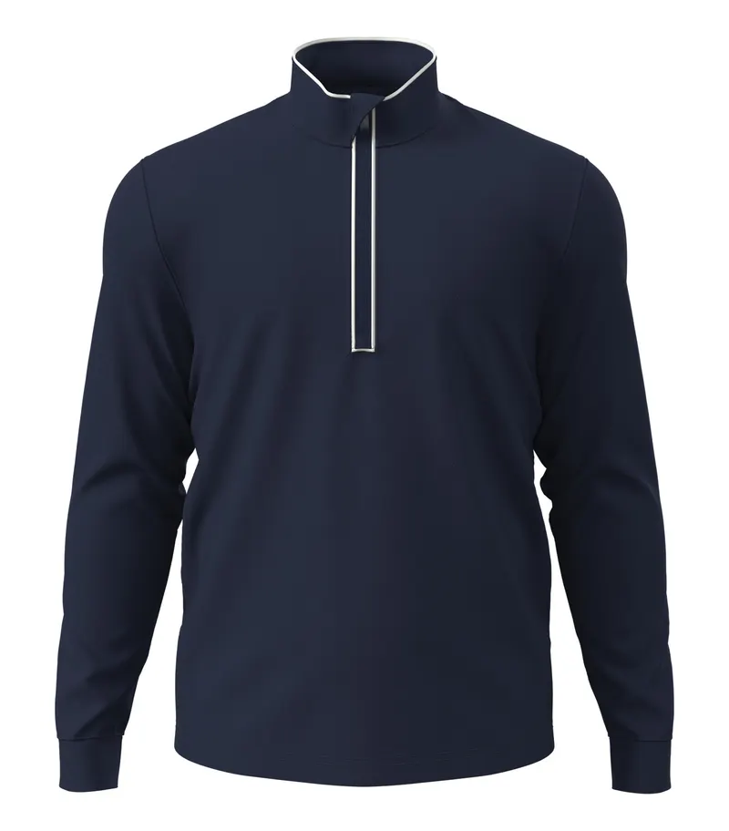 Original Penguin® ORIGINAL PENGUIN® LIGHTWEIGHT EARL 1/4 ZIP — Black Iris Blue