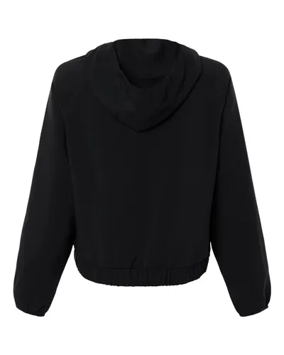 CORE365 CORE365 Women's UltraUVP Shoreline Long Sleeve Hooded Pullover in Black, back view