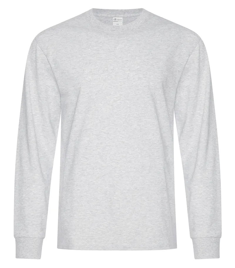 ATC™ Everyday Collection® ATC™ EVERYDAY COTTON LONG SLEEVE TEE — Ash Grey