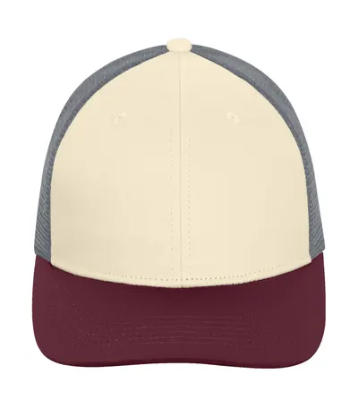 Crème/Maroon/Grey