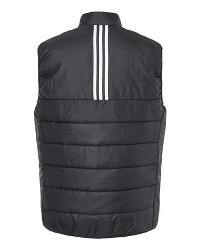 Adidas Adidas Men's Puffer Full-Zip Vest in Black, back view