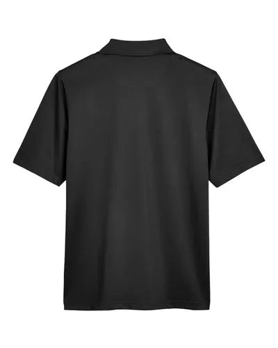 Harriton Harriton Men's Tall Advantage Snag Protection Plus IL Polo in Black, back view