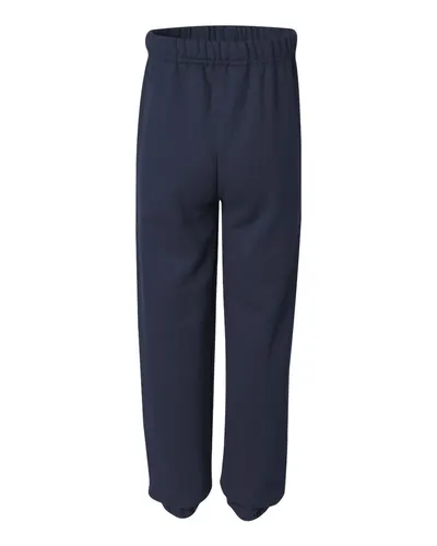 JERZEES JERZEES Youth NuBlend® Sweatpants in J. Navy, back view