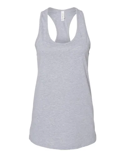BELLA + CANVAS BELLA + CANVAS Women's Jersey Racerback Tank in Athletic Heather, front view