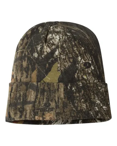Kati Kati 12" Licensed Camo Cuffed Beanie in Mossy Oak BreakUp, back view