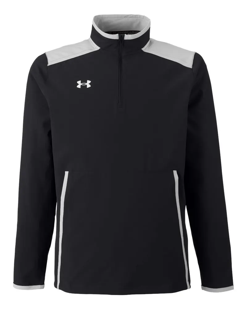 Under Armour Under Armour Men's Motivate 3.0 Quarter-Zip Pullover — Black/ Mod Grey/ White