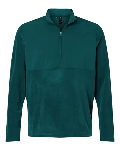 Adidas Adidas Men's Ultimate365 Cozy Quarter-Zip Pullover in Aurora Ivy, front view
