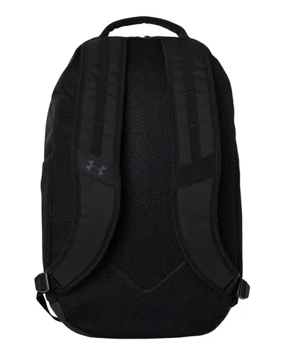 Under Armour Under Armour Hustle Backpack 6.0 in Black/ Black, back view