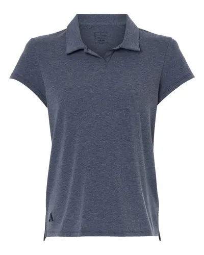 Adidas Adidas Women's Blended Polo in Collegiate Navy Melange, front view