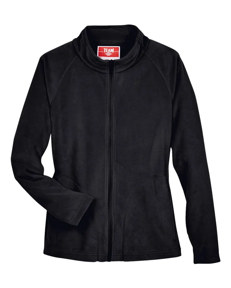 Team 365 Team 365 Women's Campus Microfleece Jacket — Black