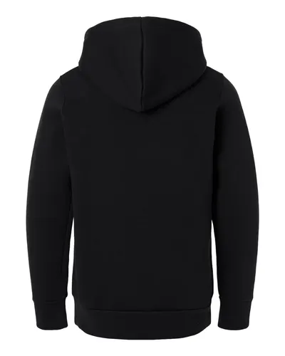 Under Armour Under Armour Youth Team Icon Fleece Hooded Sweatshirt in Black/ White, back view