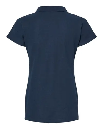 M&O M&O Women's Soft Touch Polo in Bright Navy, back view