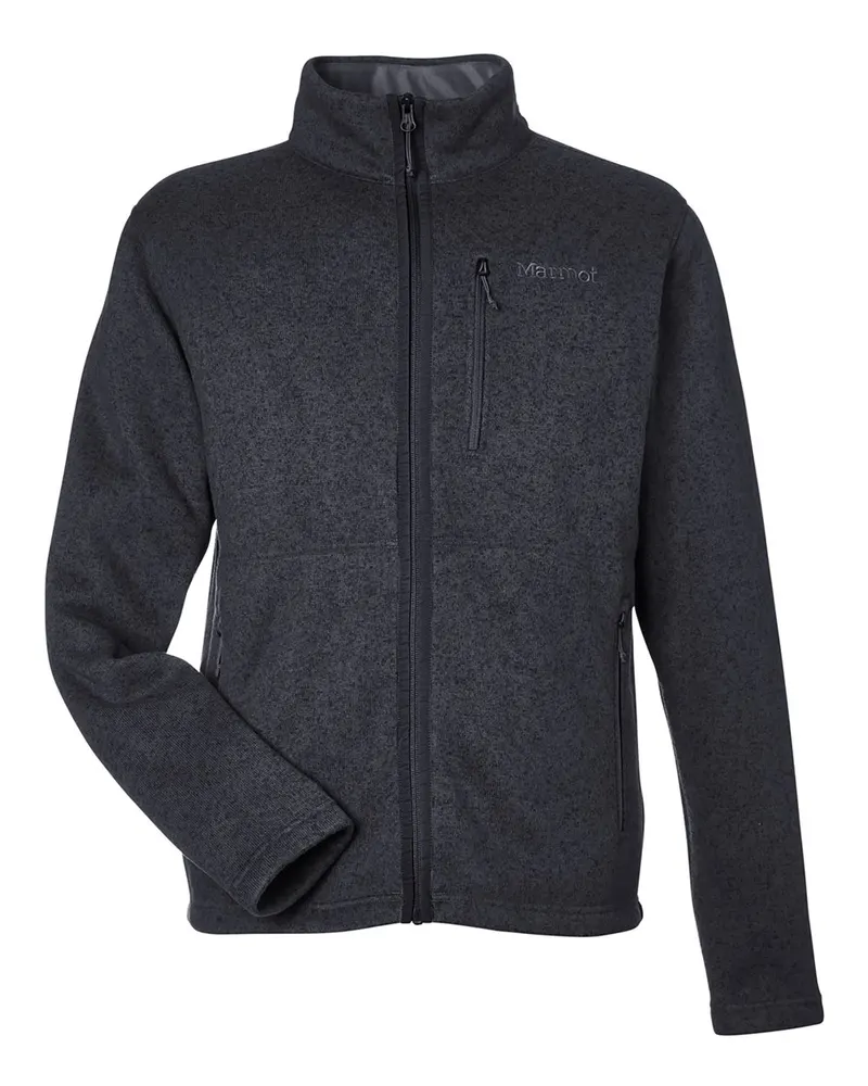 Marmot Marmot Men's Drop Line Fleece Jacket — Black Heather