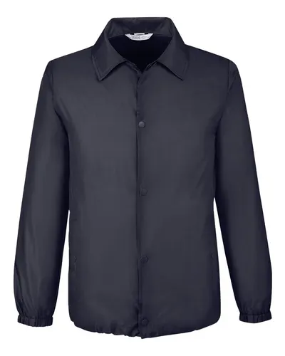 Team 365 Team 365 Unisex Zone Protect Coaches Jacket in Black, front view