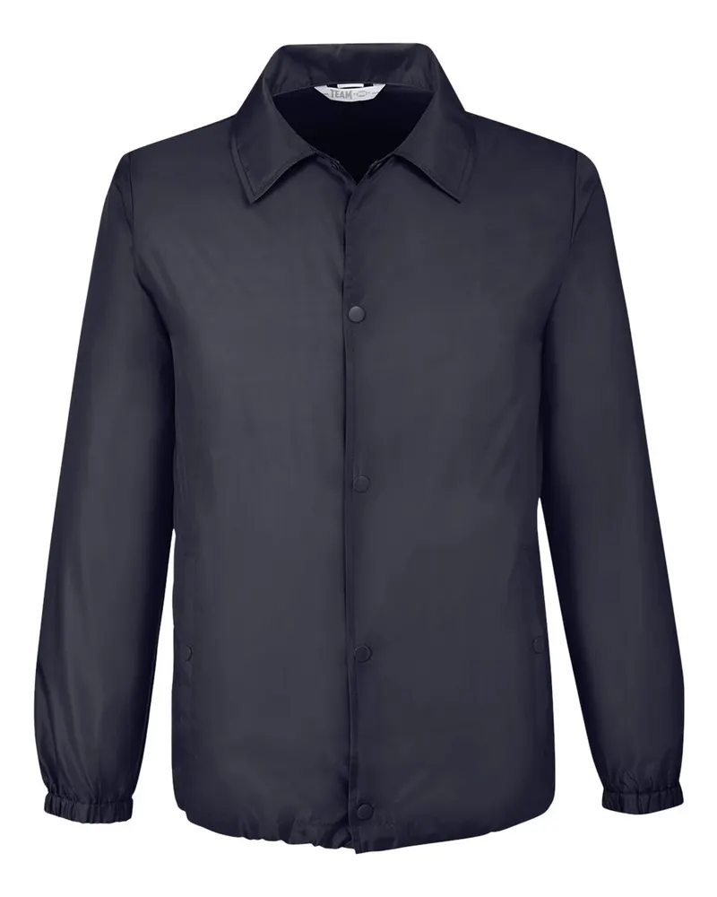 Team 365 Team 365 Unisex Zone Protect Coaches Jacket — Black